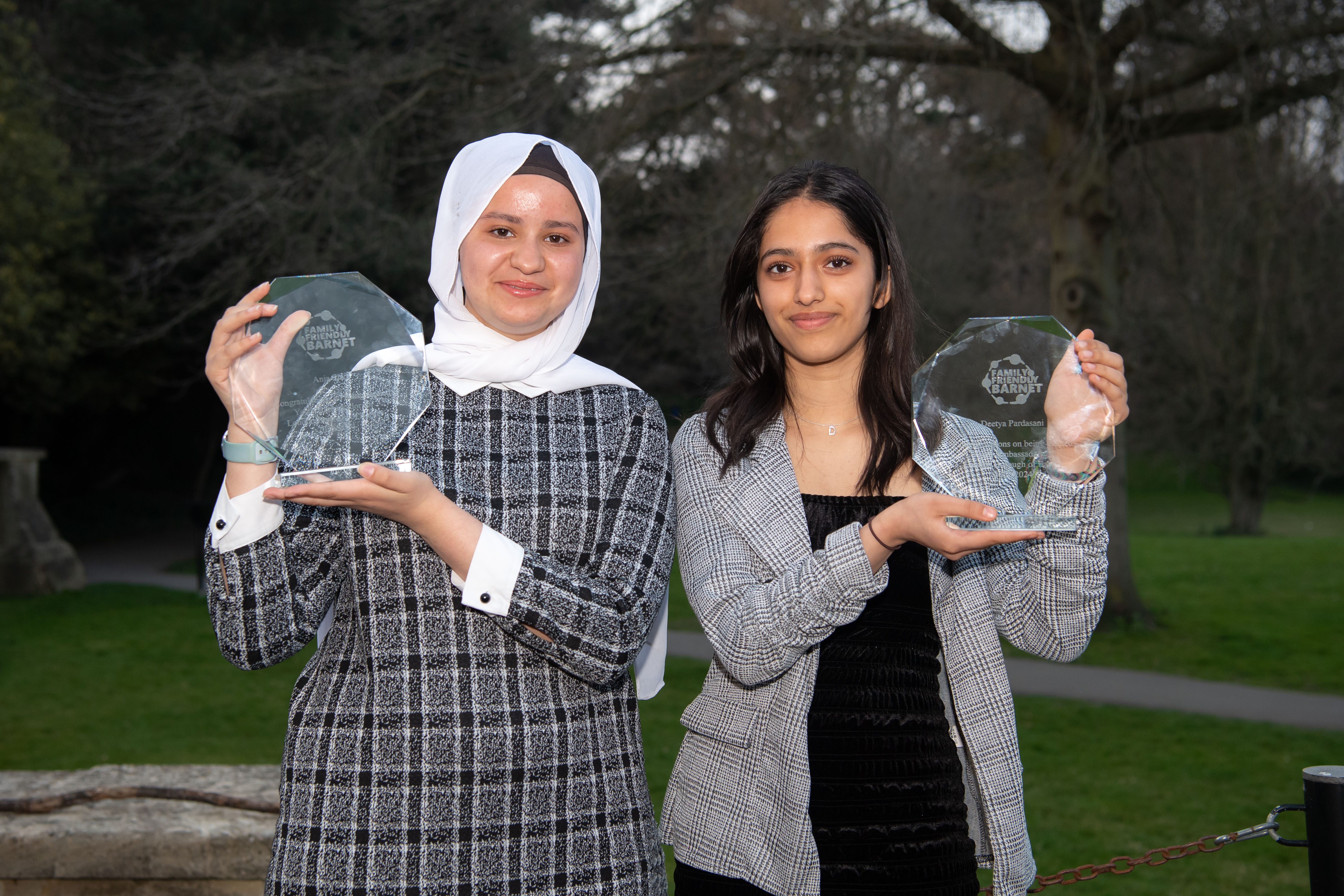 Barnet’s newest Youth Ambassadors Ania Siad and Deetya Pardasani