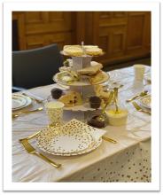 Image table set up for afternoon tea