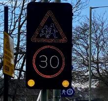 Vehicle activated sign