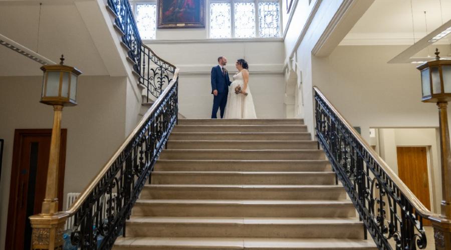 Hendon Towh Hall grand staircase