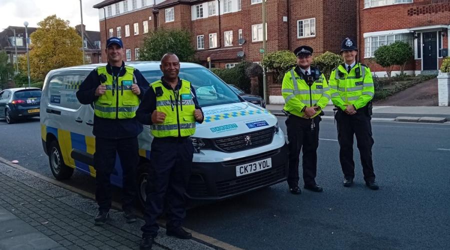 Community safety officers with Police