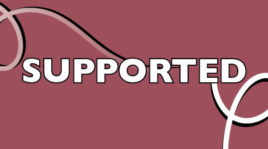 Supported button