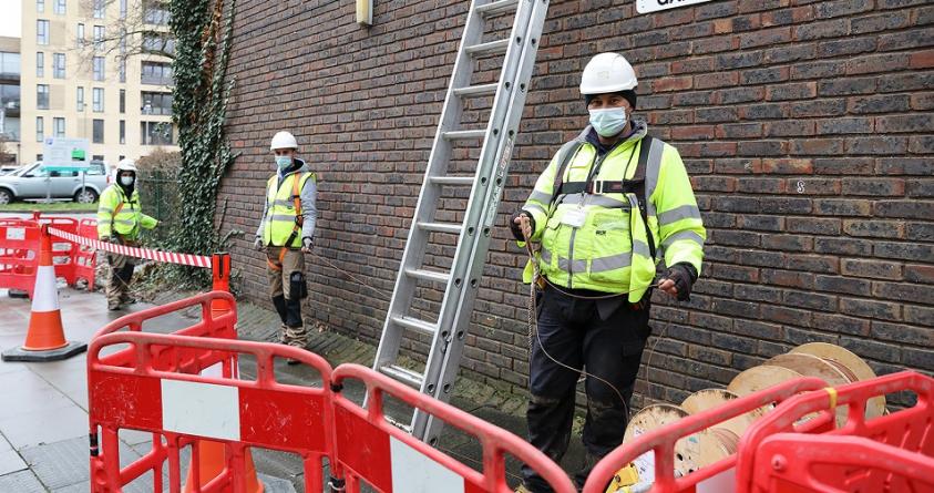 Gigabit broadband is rolled out across the Grahame Park estate