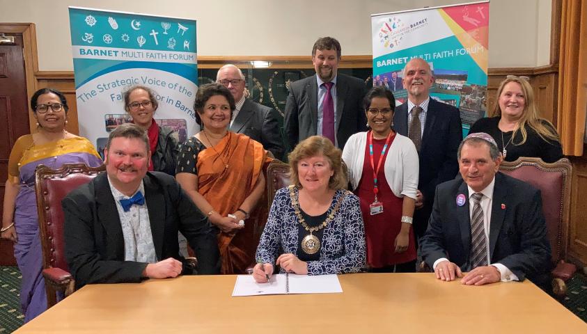 Signing the Barnet faith covenant