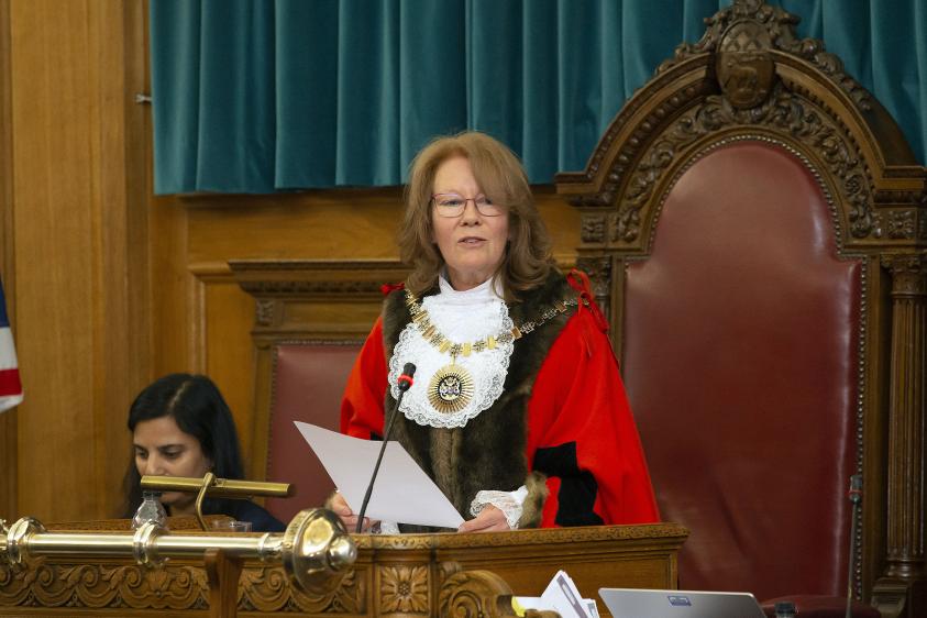 The Worshipful Mayor of Barnet Cllr Alison Moore