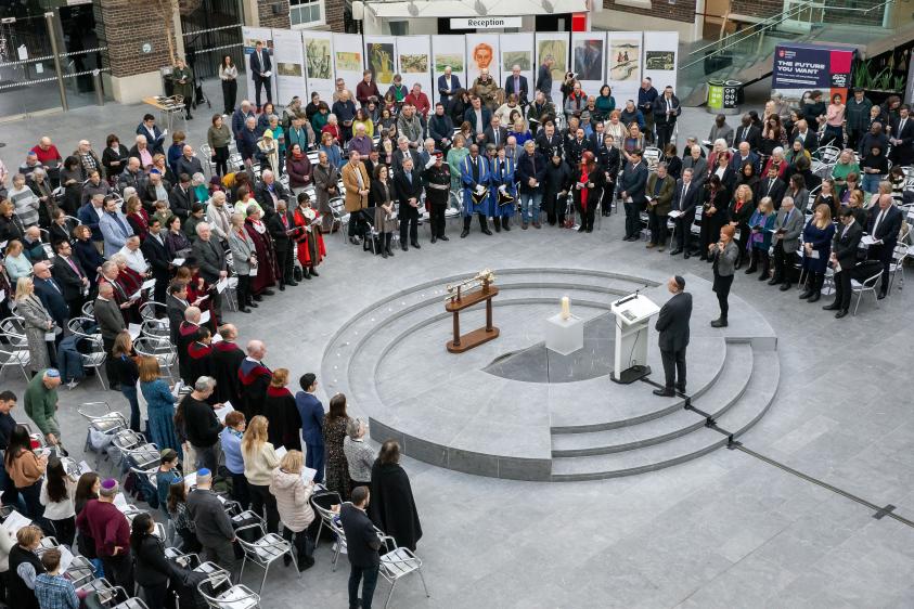 Attendees at Barnet Council's Holocaust Memorial Day service