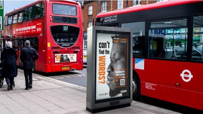 Stay Alive bus stop campaign poster