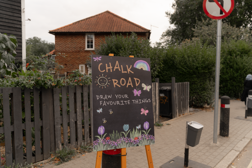 Chalk Road on Car-Free Day