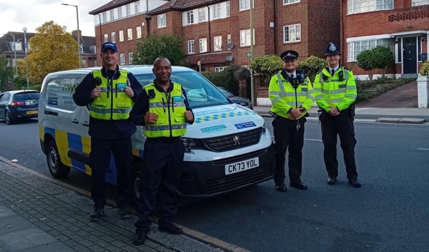 Community safety officers with Police