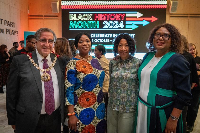 Black History Month began with a celebratory event at the Visitor Pavilion in Brent Cross Town on Tuesday evening