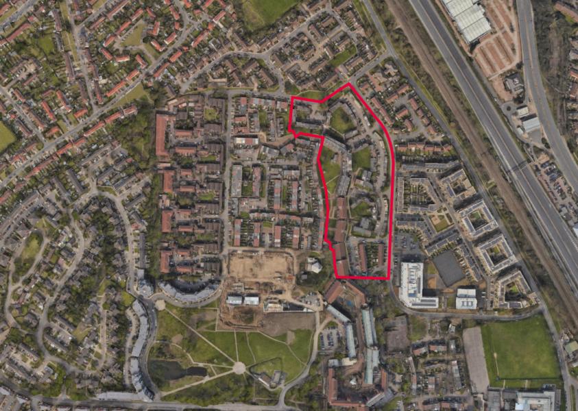 Grahame Park North East satellite image