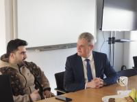 Minister for Loneliness, Stuart Graham, visiting Onwards and Upwards