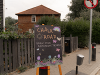 Chalk Road on Car-Free Day